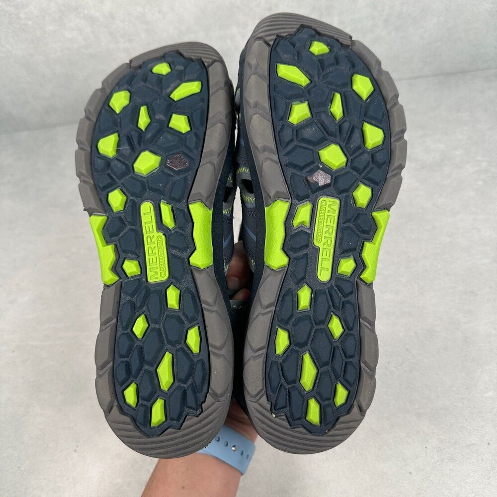 Merrell Women's Navy and Lime Sport Sandals - Picture 9 of 10